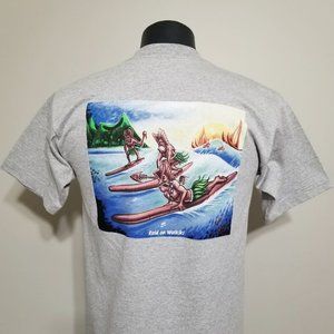 Vintage Drew Brophy Raid On Waikiki Tee Shirt M Hawaii Tribal Tiki Surf T-shirt